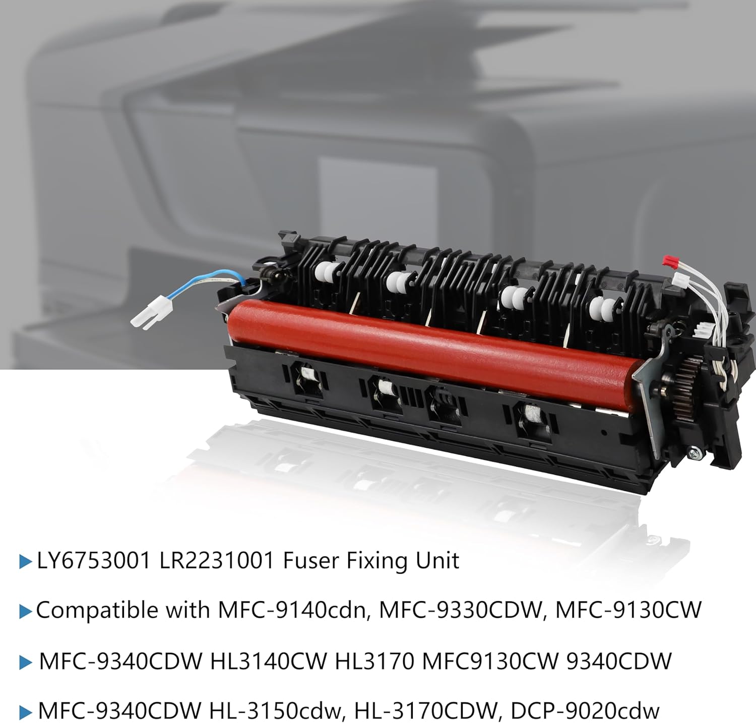 1X LY6753001 LY6754001 Boccola Rullo Fusore Superiore Per Brother HL 3140 3150 3170 MFC 9130 9140 9330 9330CDW 9340 DCP 9020 9020CDW - Foto 6