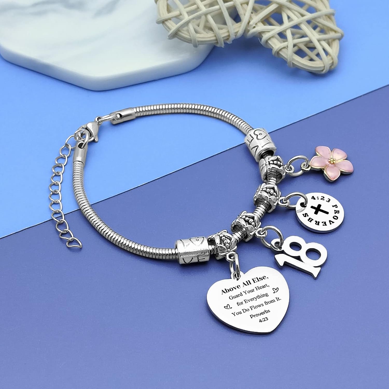 18th Birthday Gifts for Girls Bracelet Jewelry 13th 15th 16th 18th 21st Birthday Gift for Daughter Granddaughter 13 15 16 18 21 Years Old Girl Gift Happy Birthday Bracelet Gift for Friend Sister Teen - Image 6