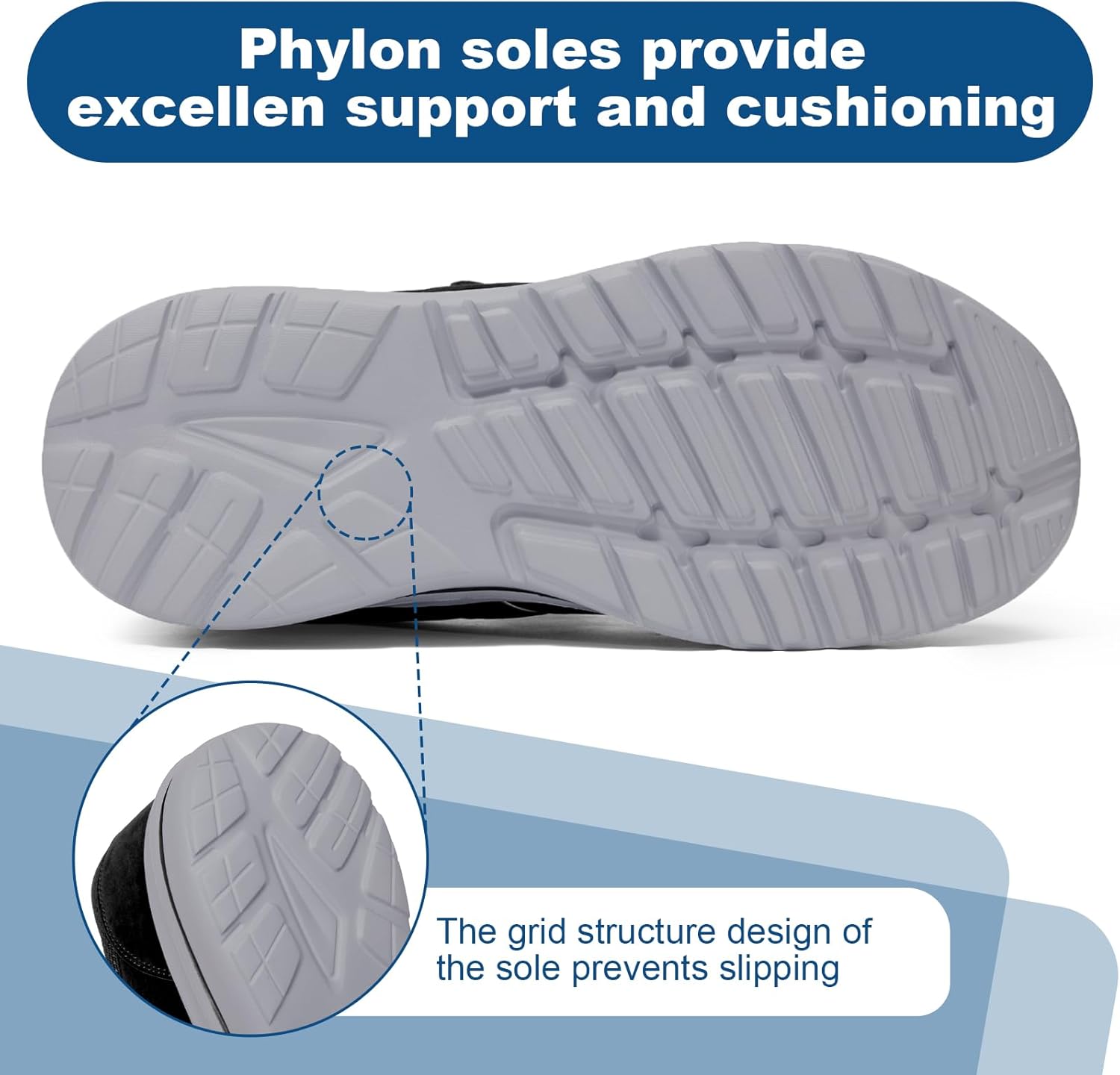 Diabetic Shoes for Men Diabetic Walking Shoes Extra Wide Shoes for Swollen Feet Orthopedic Sneakers Pain Relief - Image 4