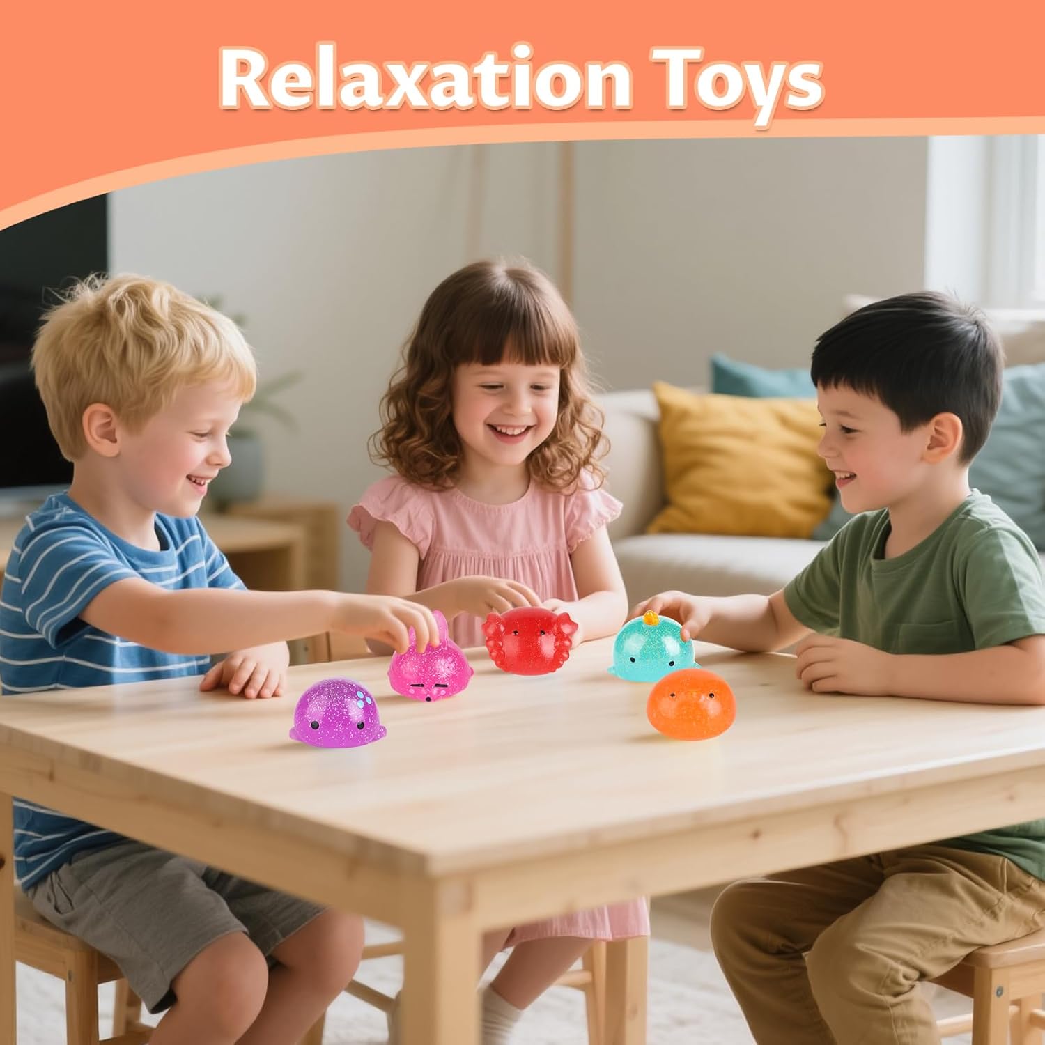 8 Pcs Taba Squishy Toy Set, Squishy Pack Soft Rising Stress Relief Sensory Toys for Kids and Adults Anxiety Relief, Gifts for Kids, Party Favors