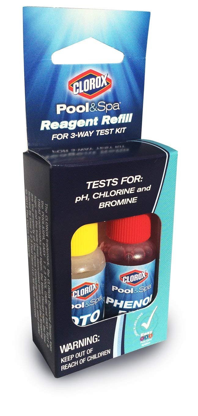 Clorox® Pool&Spa™ Swimming Pool 3-Way Water Test Kit Refill Solutions, 0.5oz (Pack of 1)