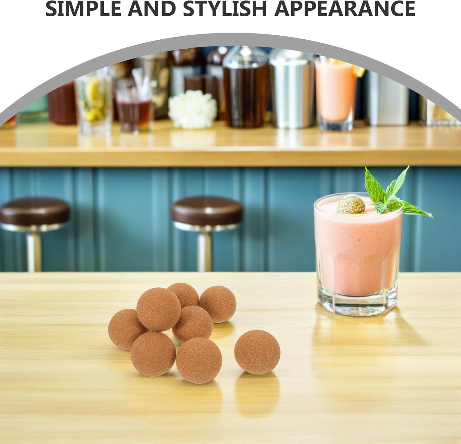 8pcs round Cork Bottle Stoppers for Wine and Glass Decanters image 4