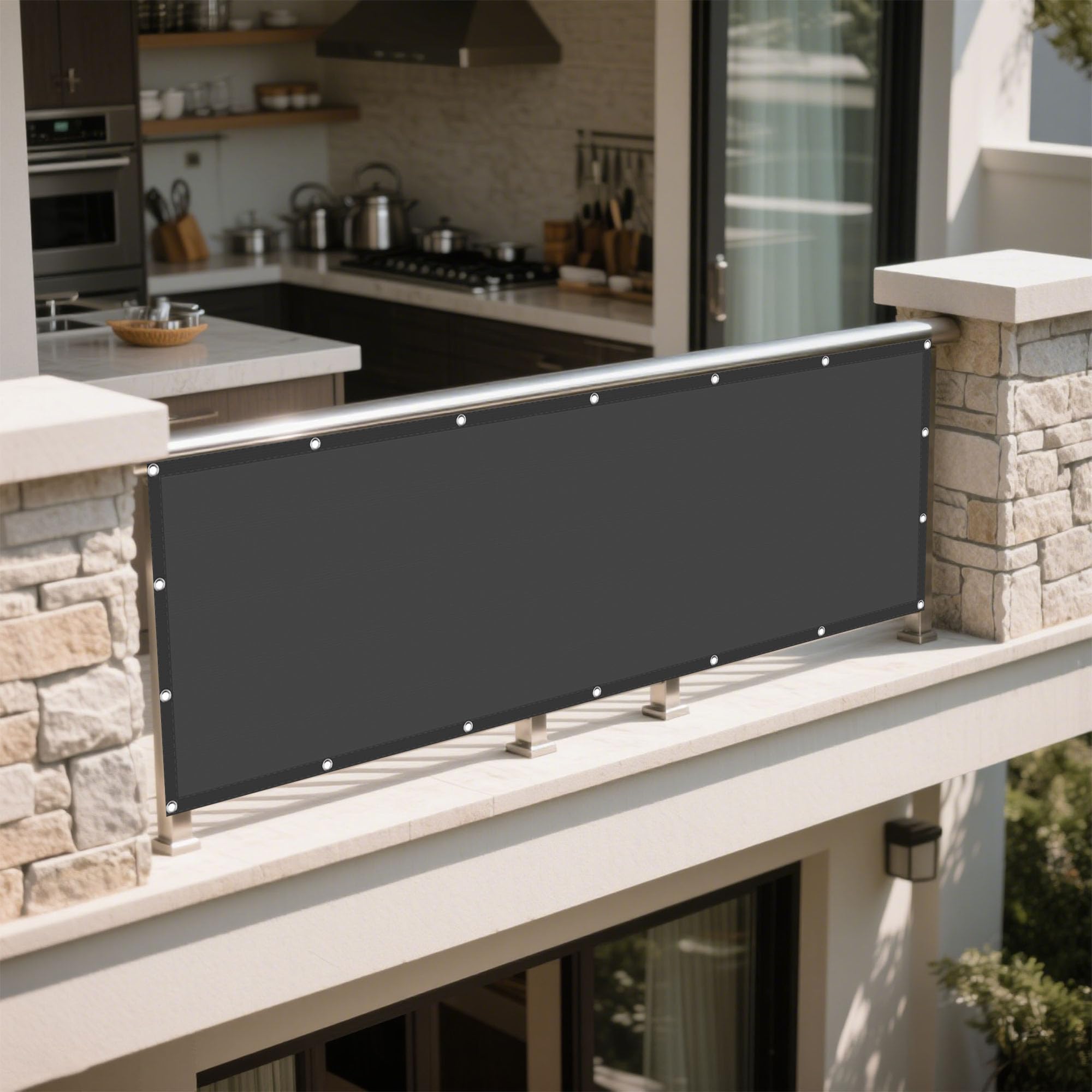 Filet ombrages multi couleur gris foncé étanche avec protection UV pour jardin
