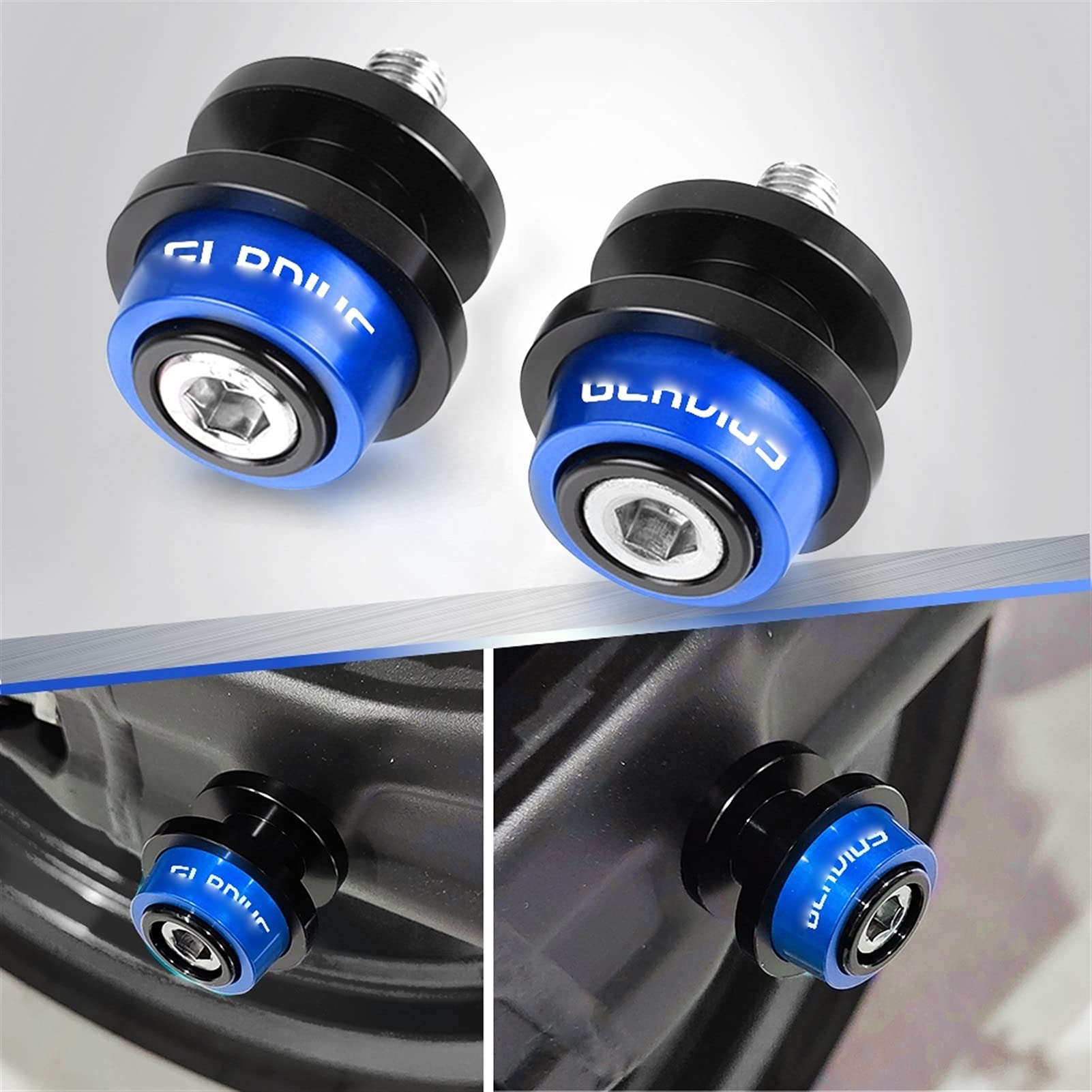 Viti Per Forcellone Moto M10x1.25 | Per Kawasaki Vulcan S 2015+ | In Alluminio CNC, Antiruggine - Foto 4