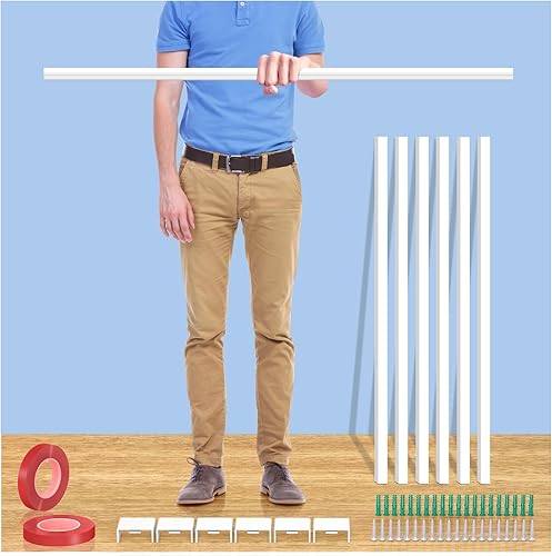 Cubierta de cable extra larga para pintar para TV montada en la pared - 6 x 39.4 pulgadas TTL 236 pulgadas