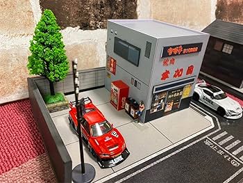 Amazon.co.jp: 1 64 焼肉屋 昭和 街並み レトロ飲食店 ジオラマ