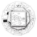 50Pcs Cute Drawing Stickers Decals Waterproof Vinyl for Water Bottles,Laptops,Scrapbooks,Suitcases,Phone,Bumper,Helmets,Perfect Gifts