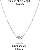 Vista 224 de Gargantilla de piedra natal – Regalo de cumpleaños, regalo para niña, mujer, amiga, hija, esposa, mamá, ella, joyas de piedras preciosas para uso