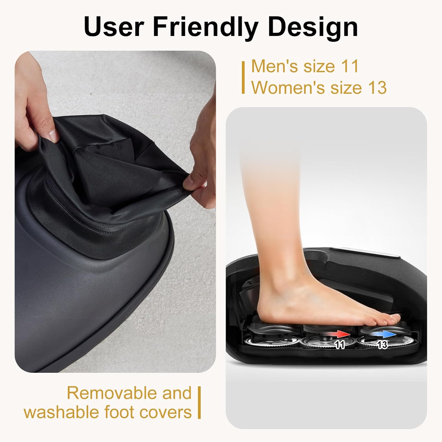 NEWBULIG Foot Massager Machine with Heat, Air Compression and Deep Kneading, 6 Modes Shiatsu Foot Massager for Muscle Relief, Valentines Gifts for Women, Men and Parents