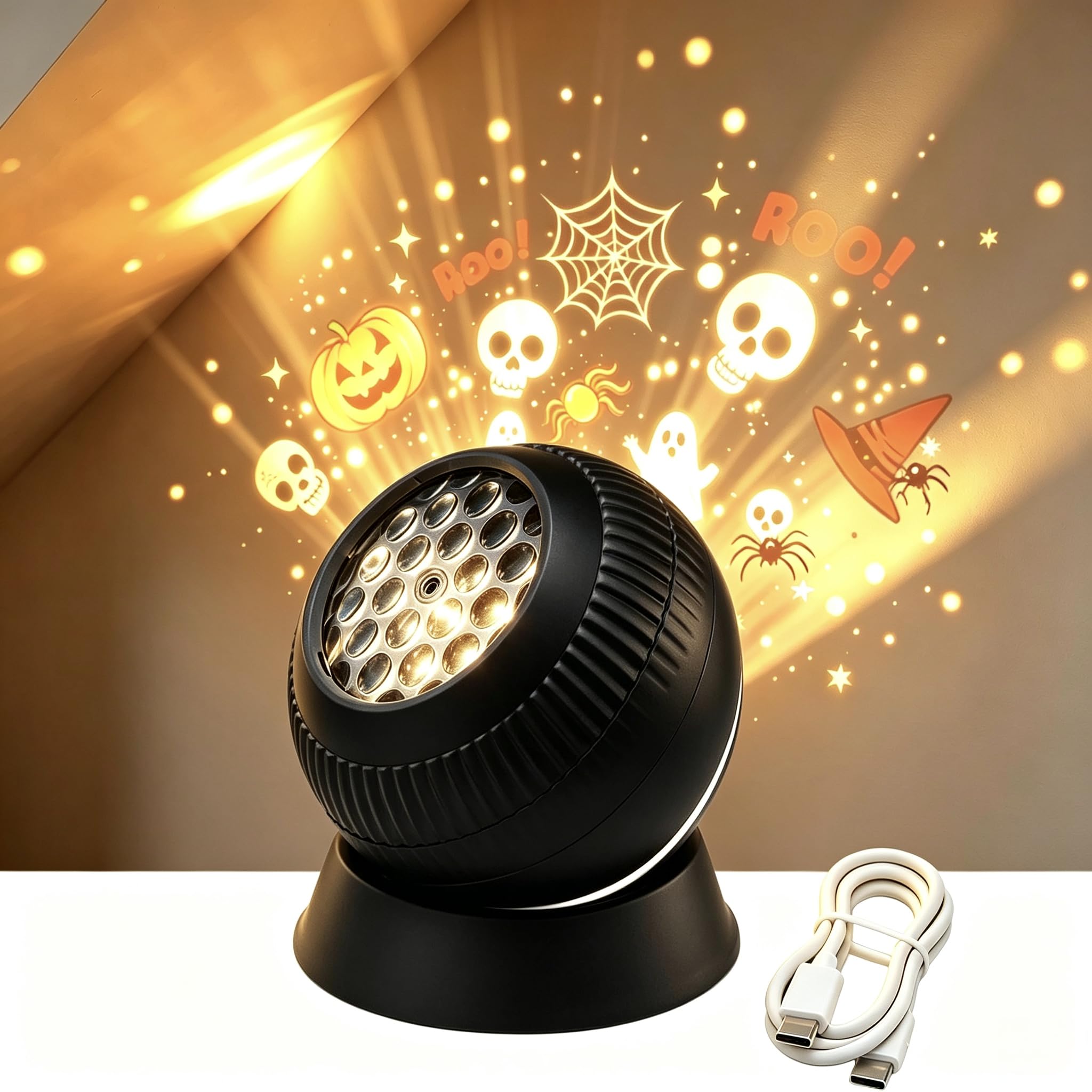 Christmas Projector Lights, Holiday Snowflake Santa Projection Lamp