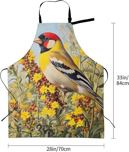 Miniatura 3 de Delantal impermeable con 2 bolsillos, delantales de chef de cocina, baberos para cocinar, hornear, pintura, jardinería, aseo