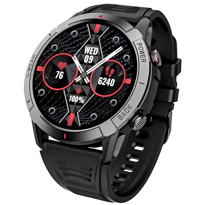 boAt Lunar Fit Smart Watch with 1.43″ AMOLED Display, Advanced Bluetooth Calling, Always on Display, Cloud & Custom Watch Faces, Female Wellness, Widget Control, Password, IP67, HR&SpO2(Active Black) at Rs. 2999
