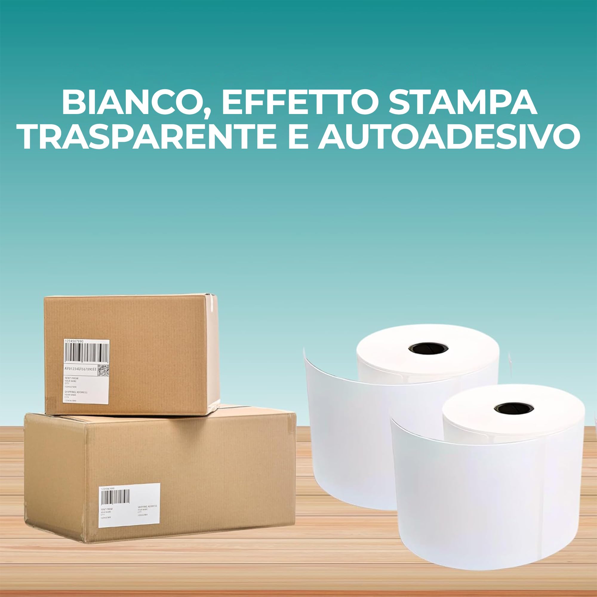 Double Dragon 100 x 150 mm (4" x 6") Etichetta termica diretta autoadesiva premium rivestita per stampanti Zebra, MUNBYN [10 rotoli - 5000 etichette]