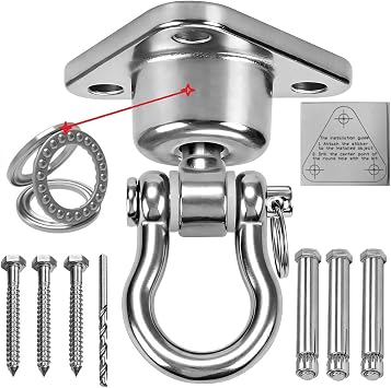 Heavy Duty Swing Hangers 360 Rotate Stainless Steel Hammock Hook