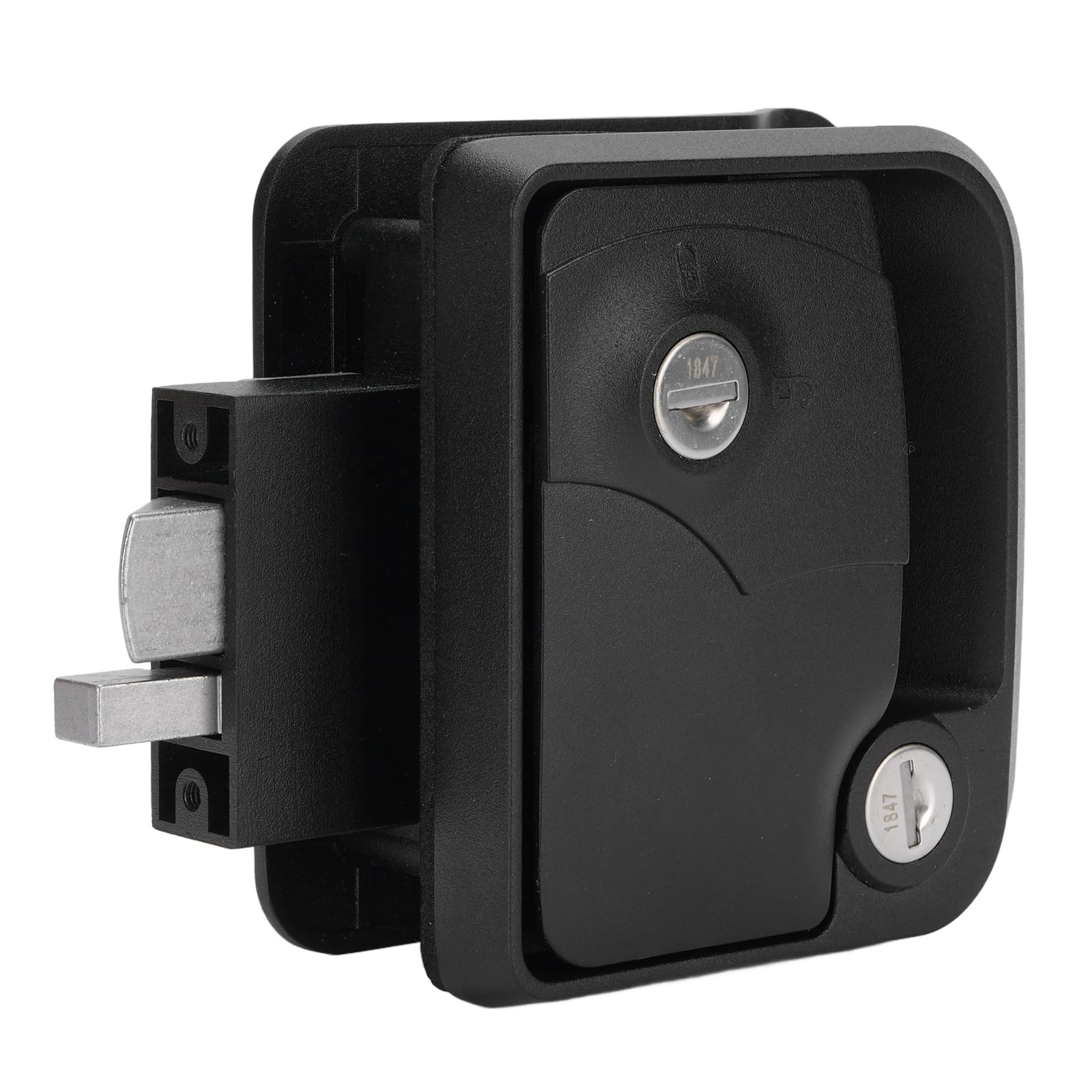 Yctze Sostituzione della Serratura Porta della Porta del Rimorchio RV, Fermo della Portiera in Lega di Zinco con Paddle Deadbolt, Realizzato con Materiali Ad Alta Resistenza, 1 Blocco