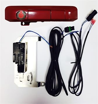 Pop & Lock PL85401 Barcelona Red Power Tailgate Lock with Bolt Codeable Technology for Toyota Tacoma (Smart Lock Combo)