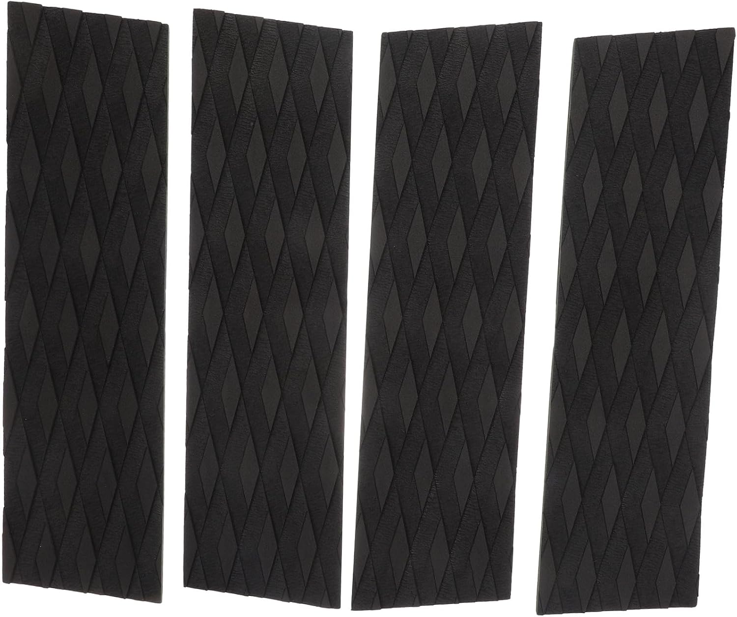 SUPVOX 4Pcs Surfboard Traction Mats Non Slip Self Adhesive Tail Pads for All Surfboards Shortboards Lightweight Deck Grip for Enhanced Stability