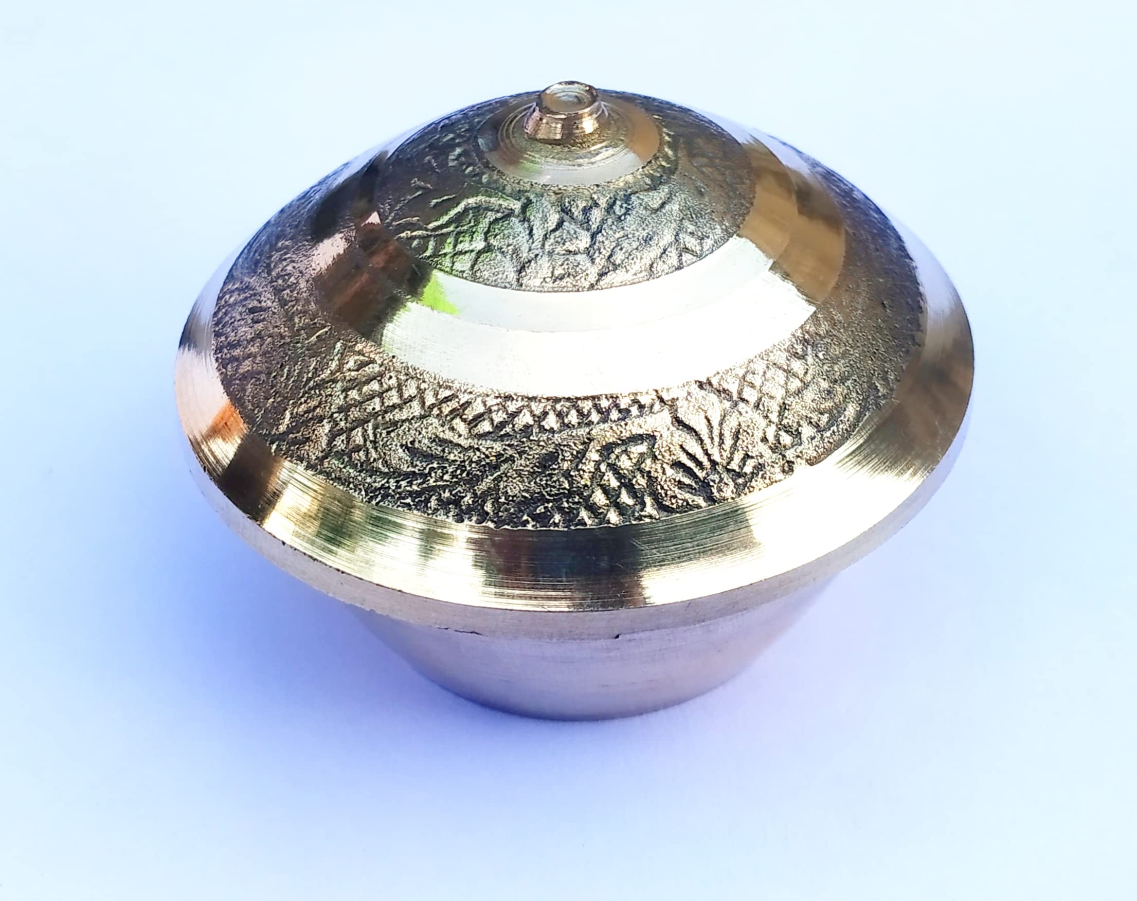 Maa Tara Brass Sindoor Box, Handmade Kum Kum Box, 100% Pure Organic Orginal Brass Box (Set of 1) 6x6x5.5cm-image-30