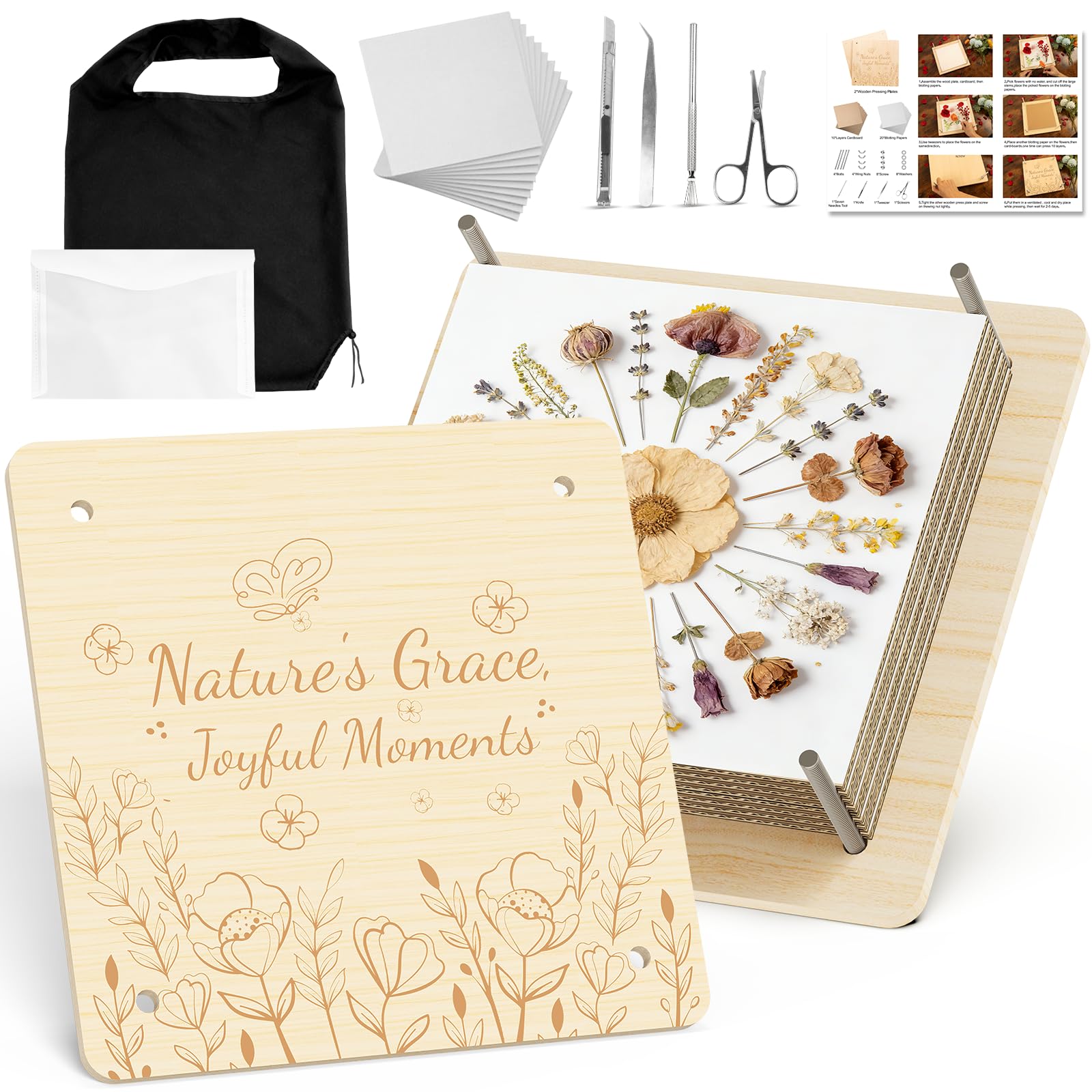 Amazon.com: zunmial Flower Press Kit–Craft Kits 11