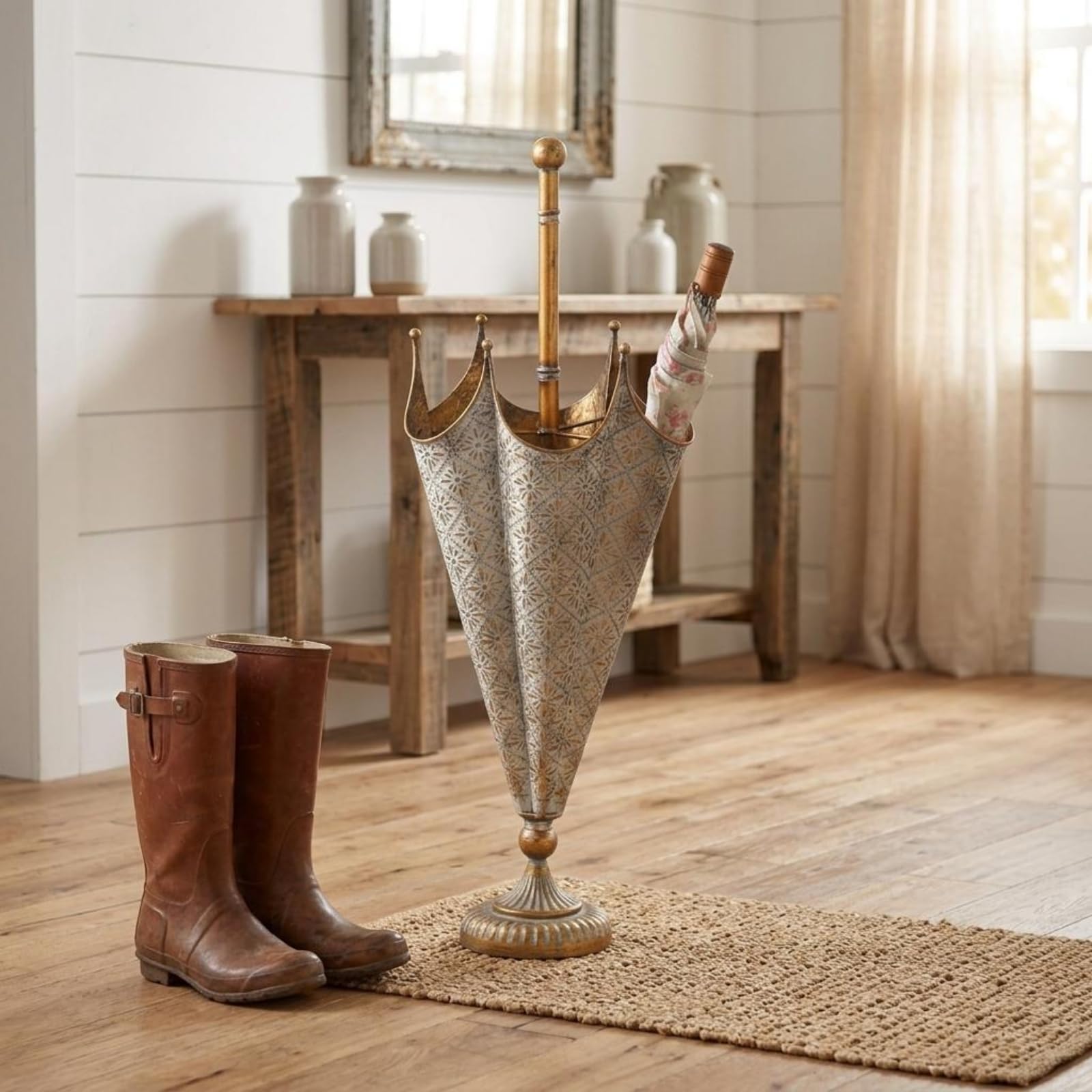 Baoblaze Soporte Decorativo para con Cuerpo Decoración Geométrica Estructura Duradera de Hierro Antiguo Adecuado para Organización del Hogar Sala