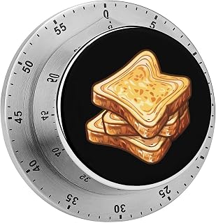 Bread Toast Kitchen Timer Countdown Cooking Timer Reminder Wind Up Timer for Home Study