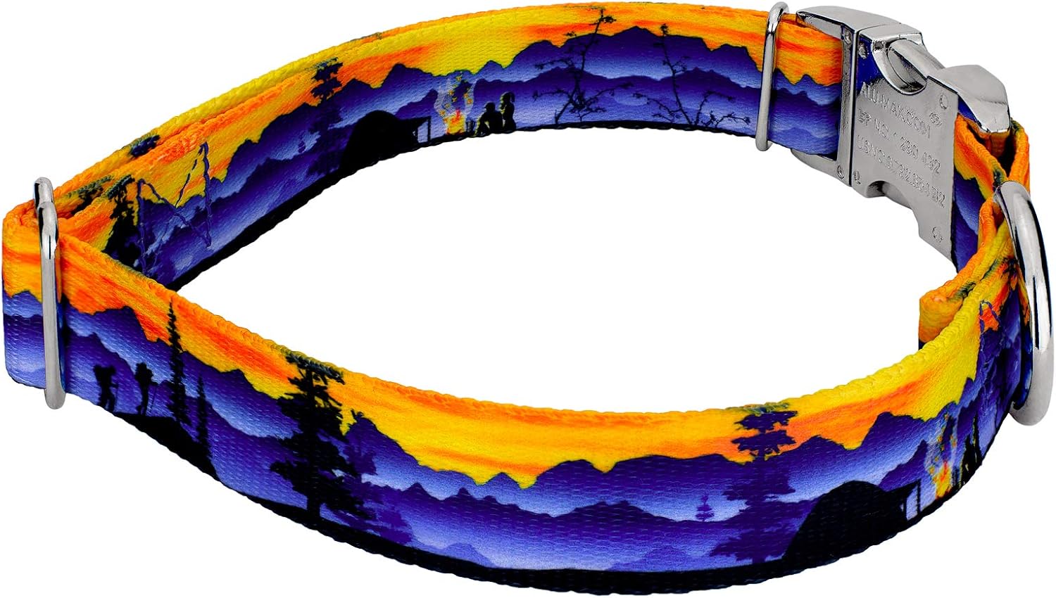 Country Brook Petz - Premium Great Outdoors Dog Collar and Leash - Sports and Athletics Collection Featuring Spirited Designs (1 Inch.Large)
