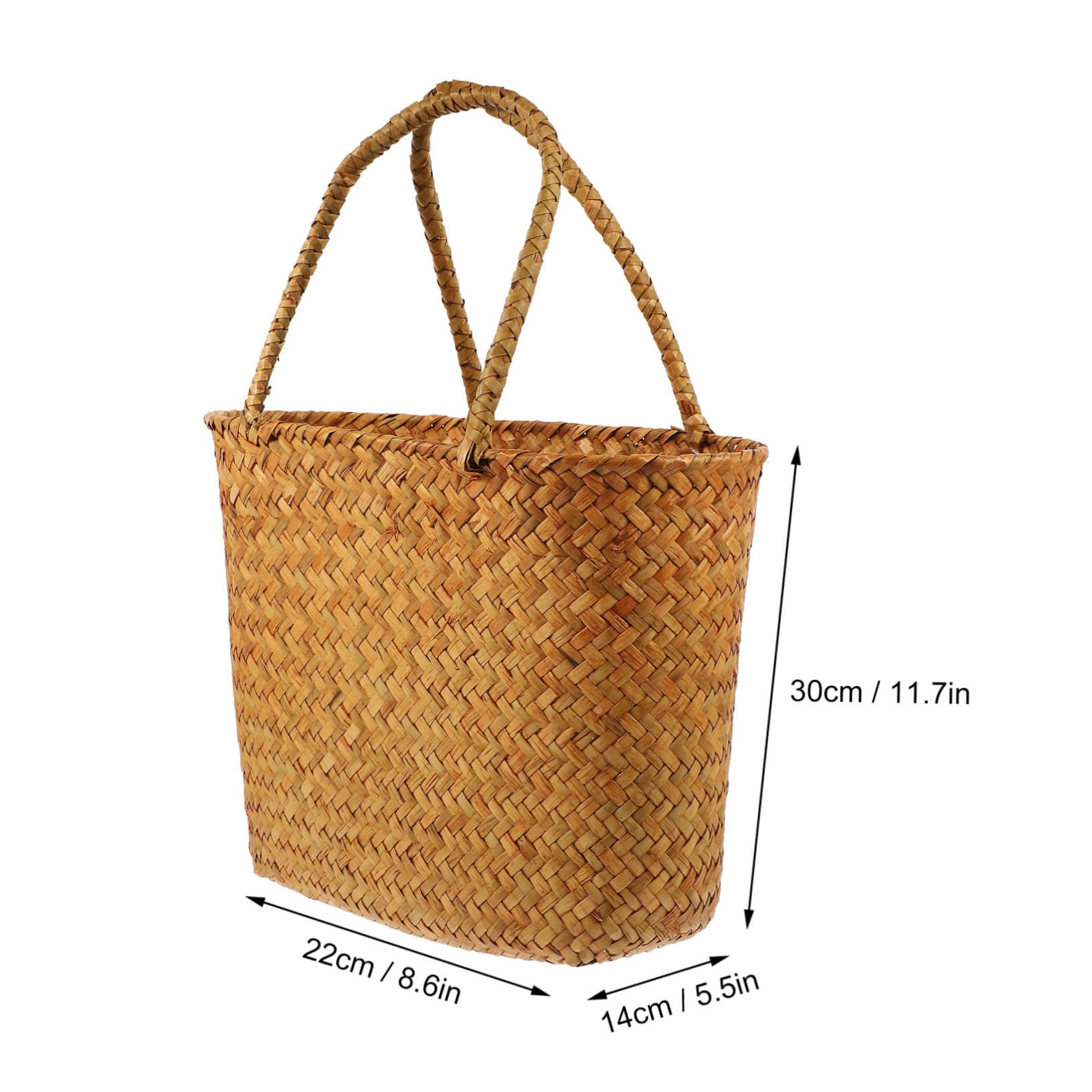 Alipis Cesta Decorativa para Picnic al Aire Cesta para Frutas Y Verduras para Almacenamiento Vacío