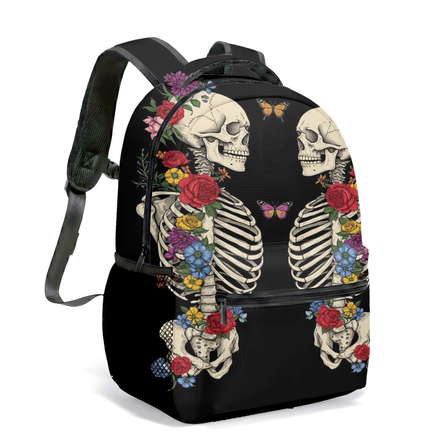 Mochila de calavera cómoda con hongo estrellado para evitar dolor de espalda 8