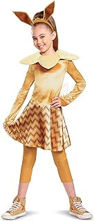 Pokemon Eevee Costume for Kids, Girls Deluxe Character Outfit, Child Size - Buy now