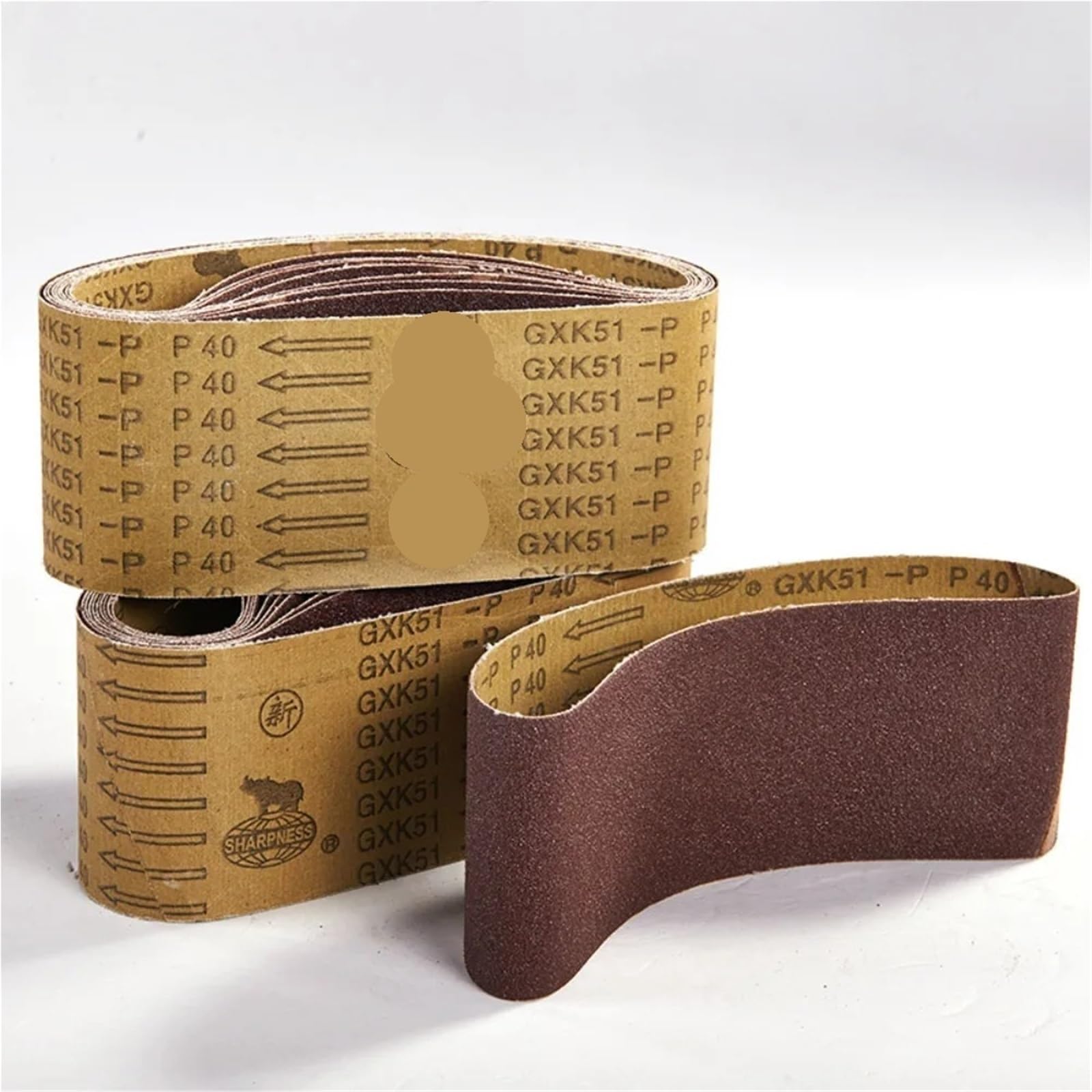 Nastro abrasivo in ossido di alluminio 14 pezzi GXK51-P610 * 100 mm: adatto for la lavorazione del legno, metallo, acciaio inossidabile, ecc. Rettifica e carta vetrata(100)