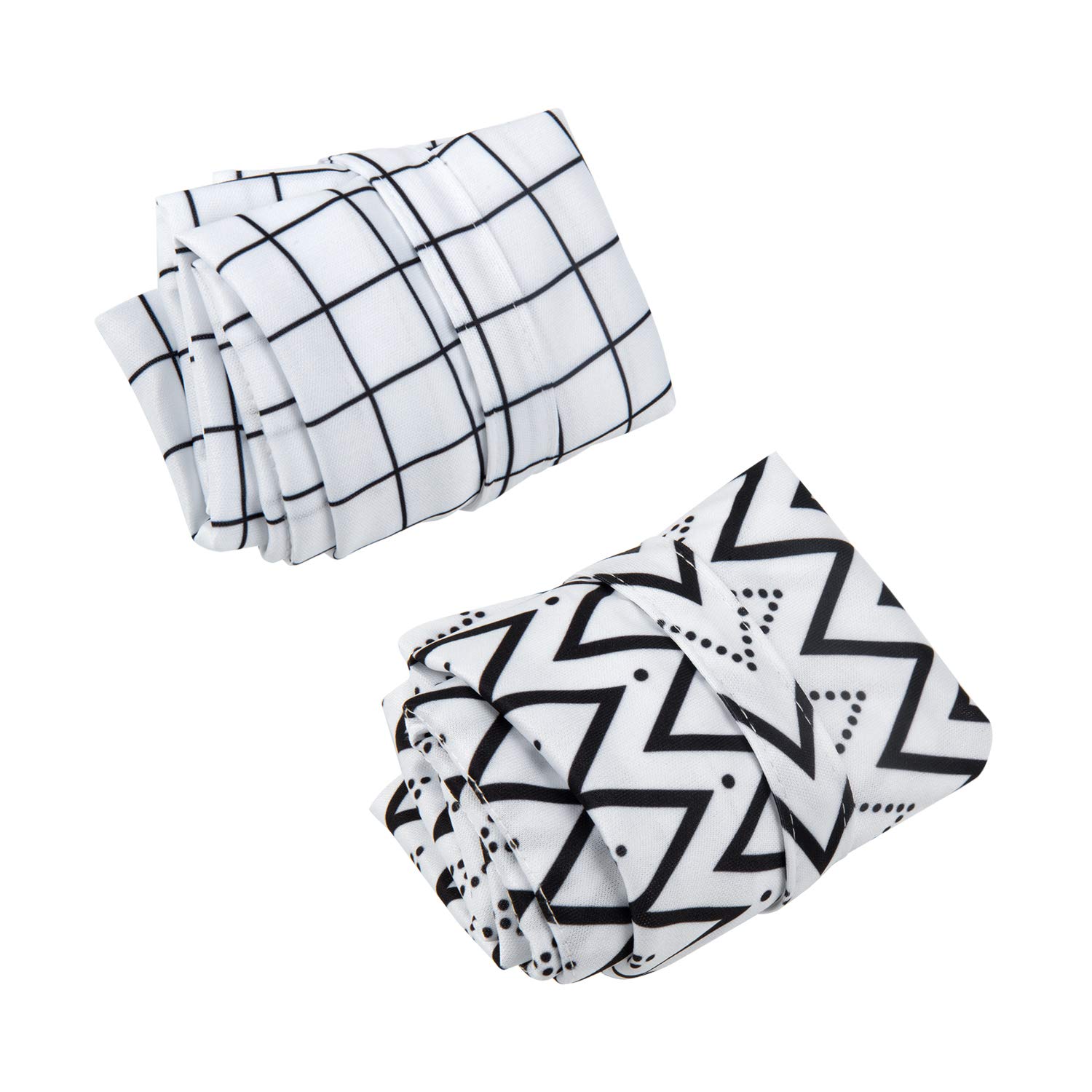 ALVABABY 2pcs Cloth Diaper Wet Dry Bags Waterproof Reusable with Two Zippered Pockets Travel Beach Pool Daycare Soiled Baby Items Yoga Gym Bag for Swimsuits or Wet Clothes LZ0304
