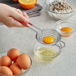 304 Stainless Steel Egg White Separator, Upgraded Egg Yolk Filter Tool for Baking