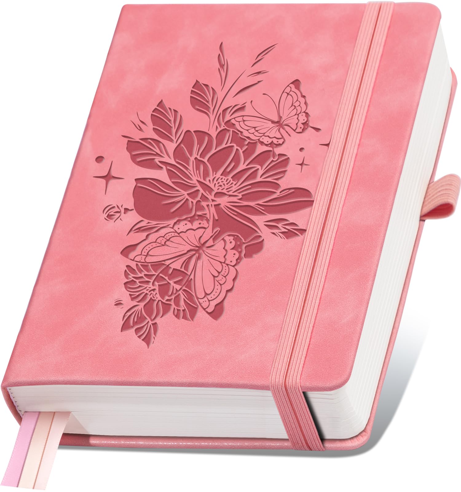 Lined Journal Notebook 365 Pages, A5 Leather Journals for Writing Women & Men, Hardcover Notebook with 100GSM Thick Paper, Daily Journal Notebook for Travel, Work, School, Note Taking, College Ruled