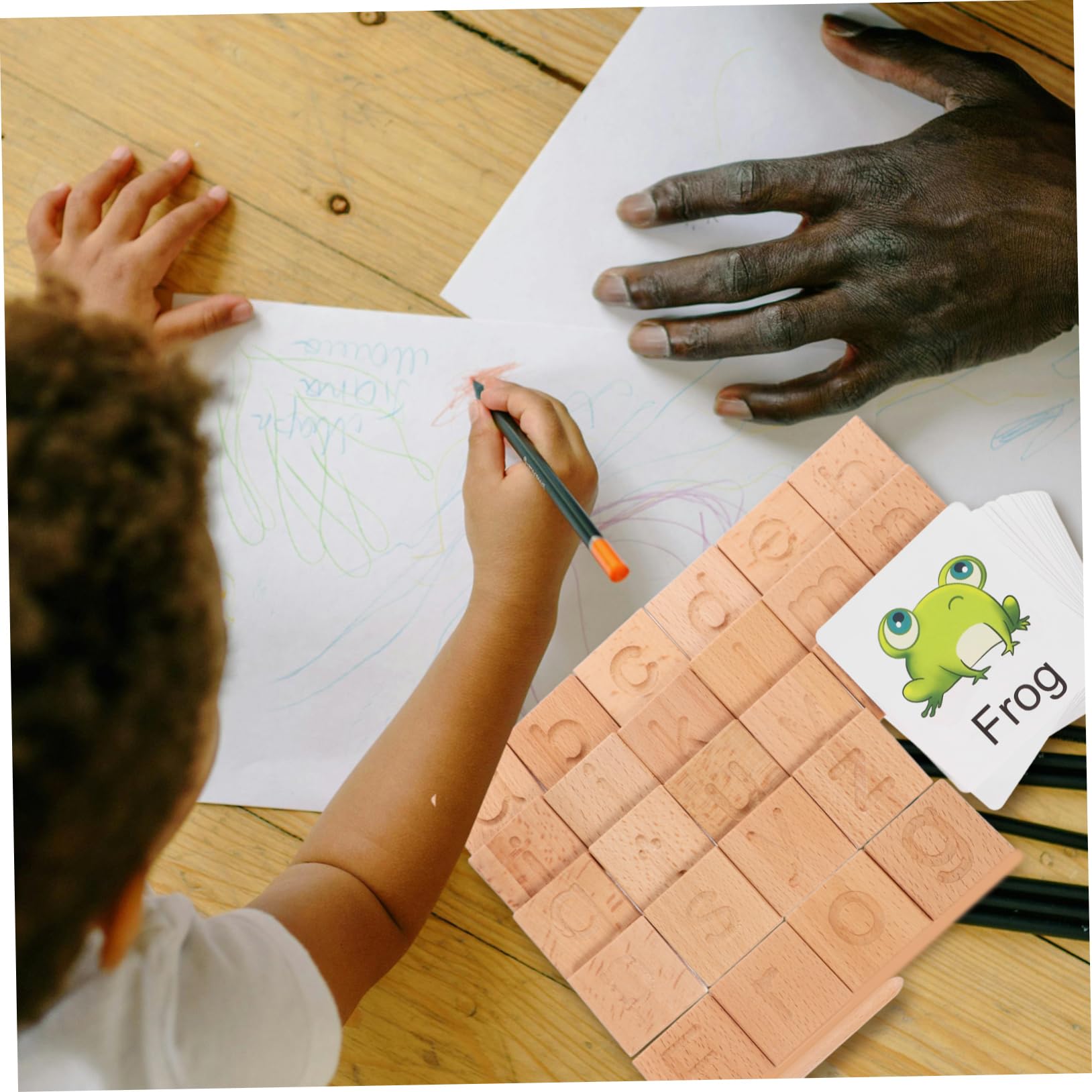 Toyvian 1juego Juguete De Aprendizaje De Letras para Tablero Doble Cara para Trazar El Alfabeto Inglés para Educativos De Ortografía y Desarrollo De Habilidades Motoras La Infancia