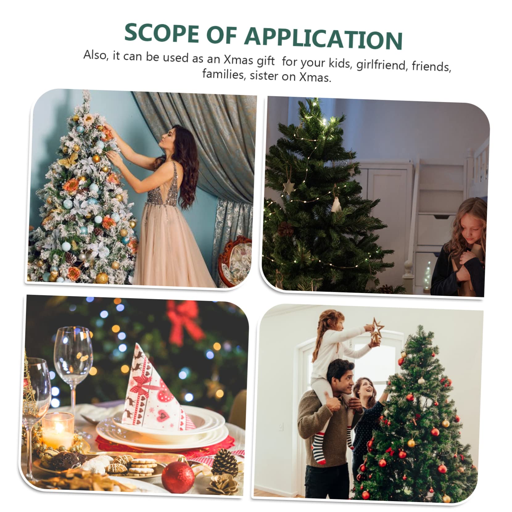 Alipis 15 Pièces Pendentif Arbre De Noël Décor De Fête De Noël Étiquettes De De Décor d'arbre De e Suspendu Décor Guirlande De d'e De