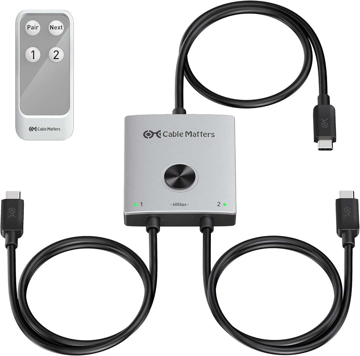 Cable Matters 40Gbps USB C KVM Switch