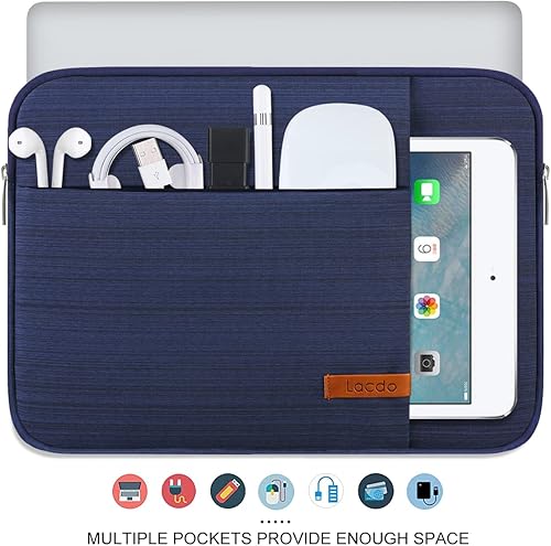 Miniatura 4 de Lacdo - Fundas impermeables para computadoras portátiles de 11 a 15.6 pulgadas, bolsa para computadora portátil, maletín para ultrabook