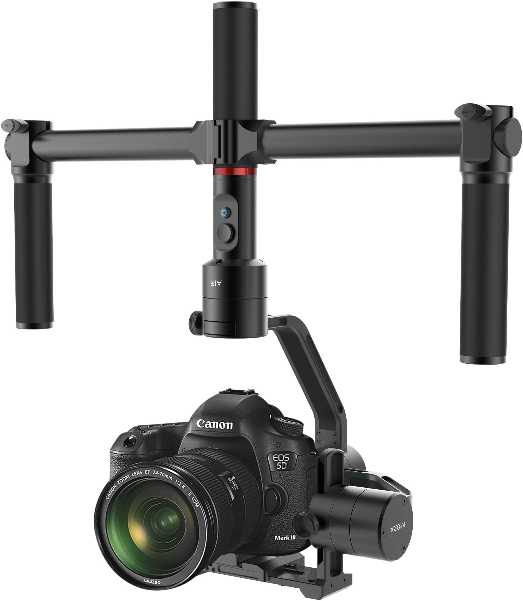 MOZA Air 3 Axis Handheld Gimbal Stabilizer with Dual Handheld Grip 3 Axis 360 Degree Unlimited Rotation for Sony A7 Series Panasonic GH5 GH4 GH3 BMPCC Canon EOS 5D Mark IV