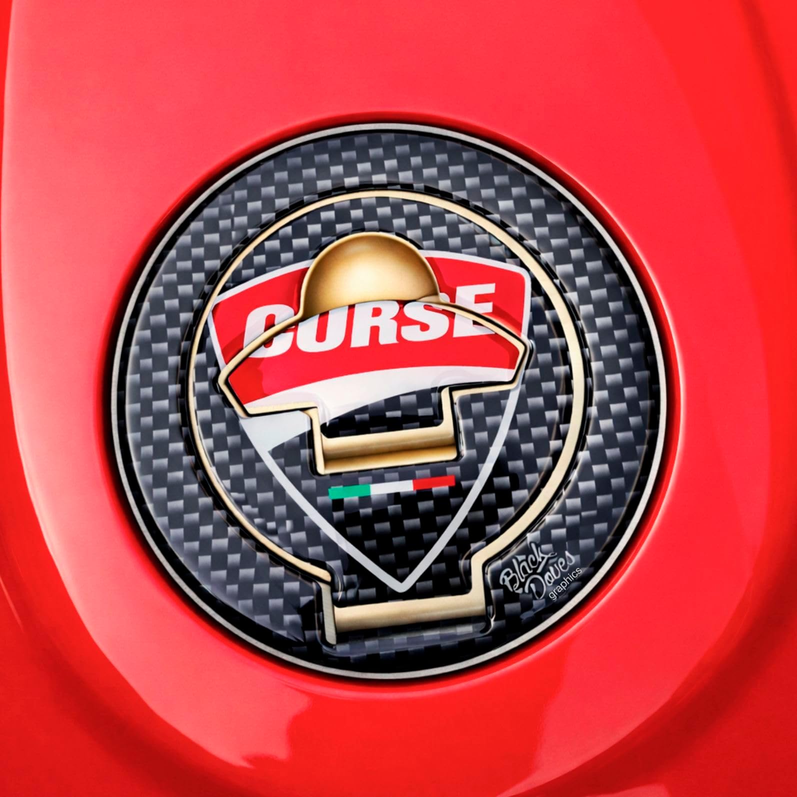 Protection Sticker Resin for FUEL CAP MOTORRAD Ducati Tank