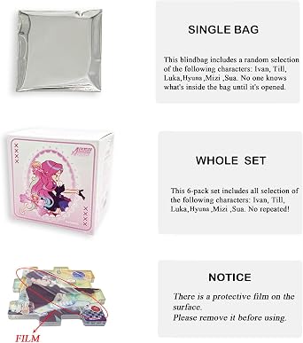 YJacuing Anime Alien Stage Duet Series Mystery Blind Bag Acrylic Keychain, Officially Licensed Puzzle Piece Couple Gift