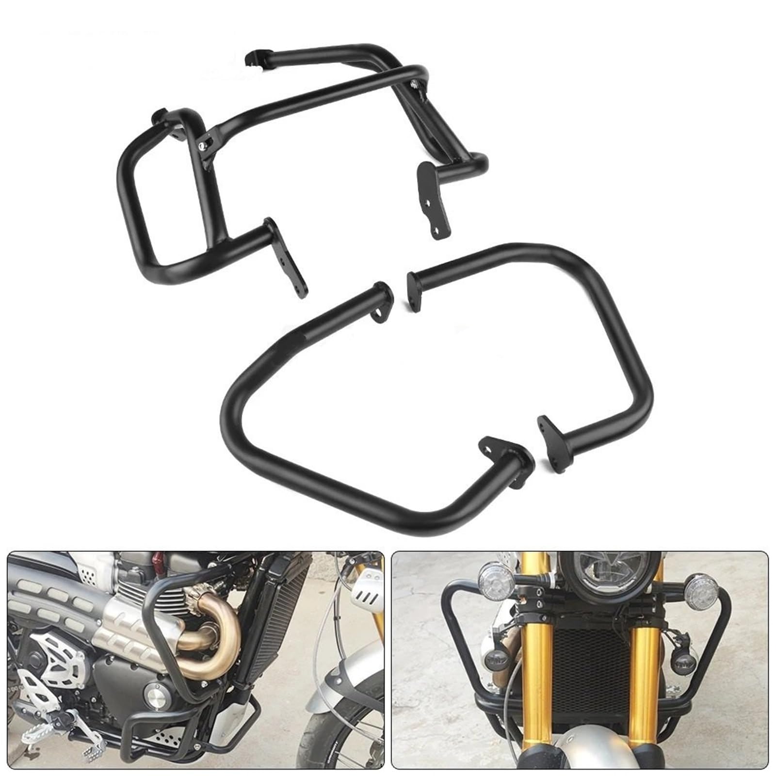 Płyta Podwozia Motocykla owiewki osłona Pasuje do Triumph Scrambler 1200 XC/XE 2019-2020 Highway Crash Bar Safety Protection Dolne zderzaki Motocyklowe Osłona silnika(Down Bumper)