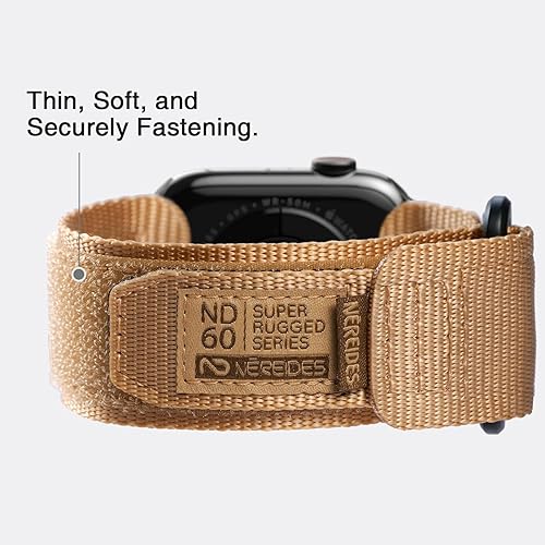 Vista 114 de Nereides Correa deportiva de nailon resistente con diseño de bucle tejido compatible con correa de Apple Watch, para iWatch de 1.65, 1.73, 1.77