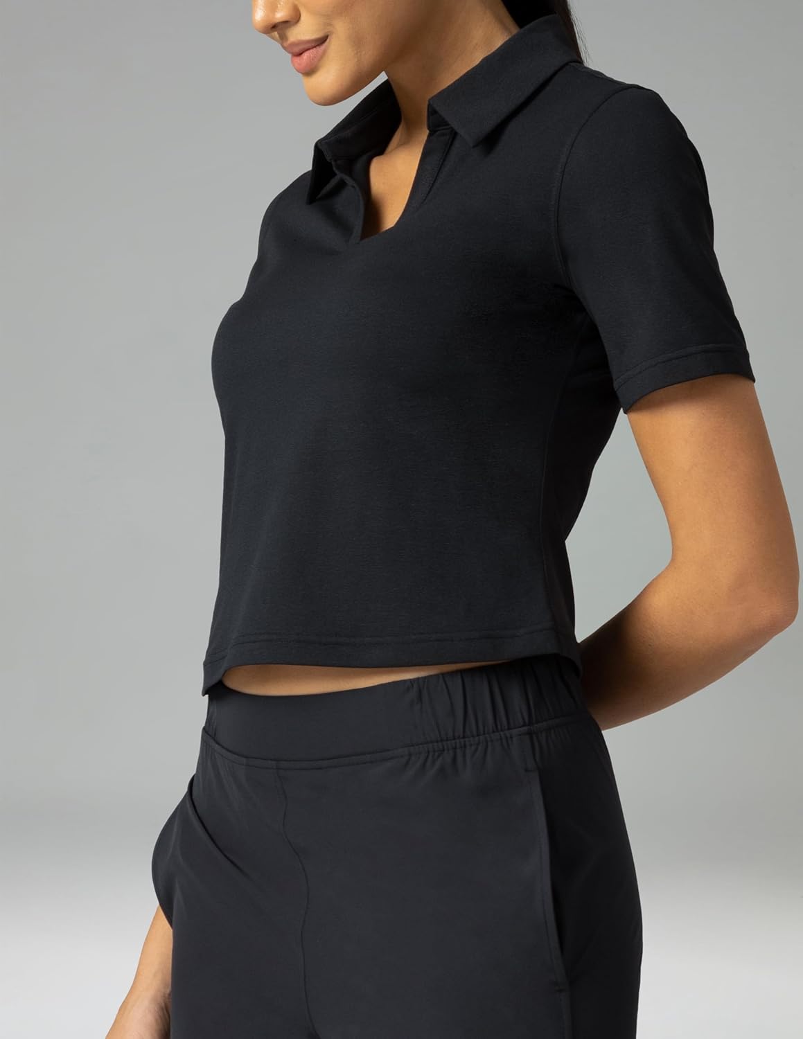 Colorfulkoala Sorona Women's Short Sleeve Golf Polo Shirts Collared V Neck Quick Dry Tennis Workout Tops Moisture Wicking - Image 2