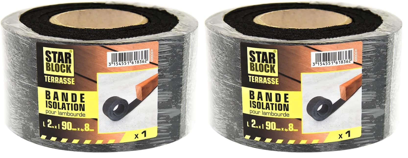 Bande d'isolation pour lambourde Starblock pour réussir votre terrasse de jardin