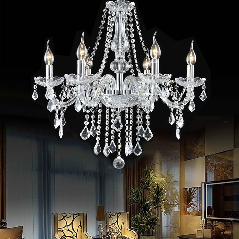 crystal chandelier floor lamp