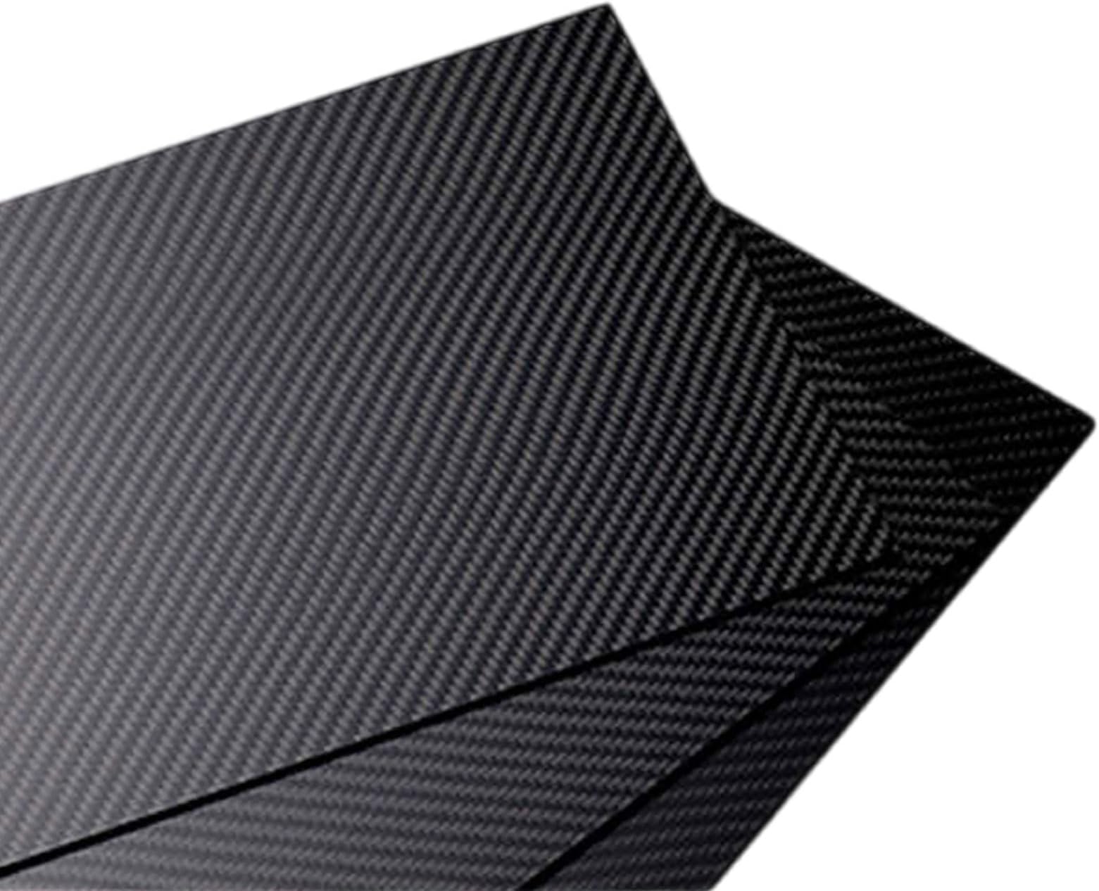 COYOUCO Carbon Fiber Sheet, 400 X 500Mm Carbon Fiber Board Plate, Plain Weave 3K Glossy Surface Carbon Fiber Sheets,1mm