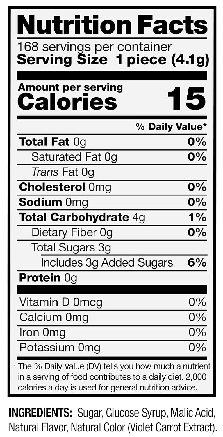 Regal Crown Sour Grape Candy Rolls | Traditional Sour Grapes Candy | Tart and Tangy Old Fashioned Sour Grape Hard Candy Brought To You By Iconic Candy | 24 Count