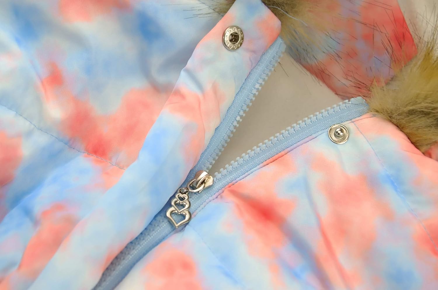 Girls Winter Coats Hooded Jackets Zipper Parka Warm Outwear for 4-12T - Image 2