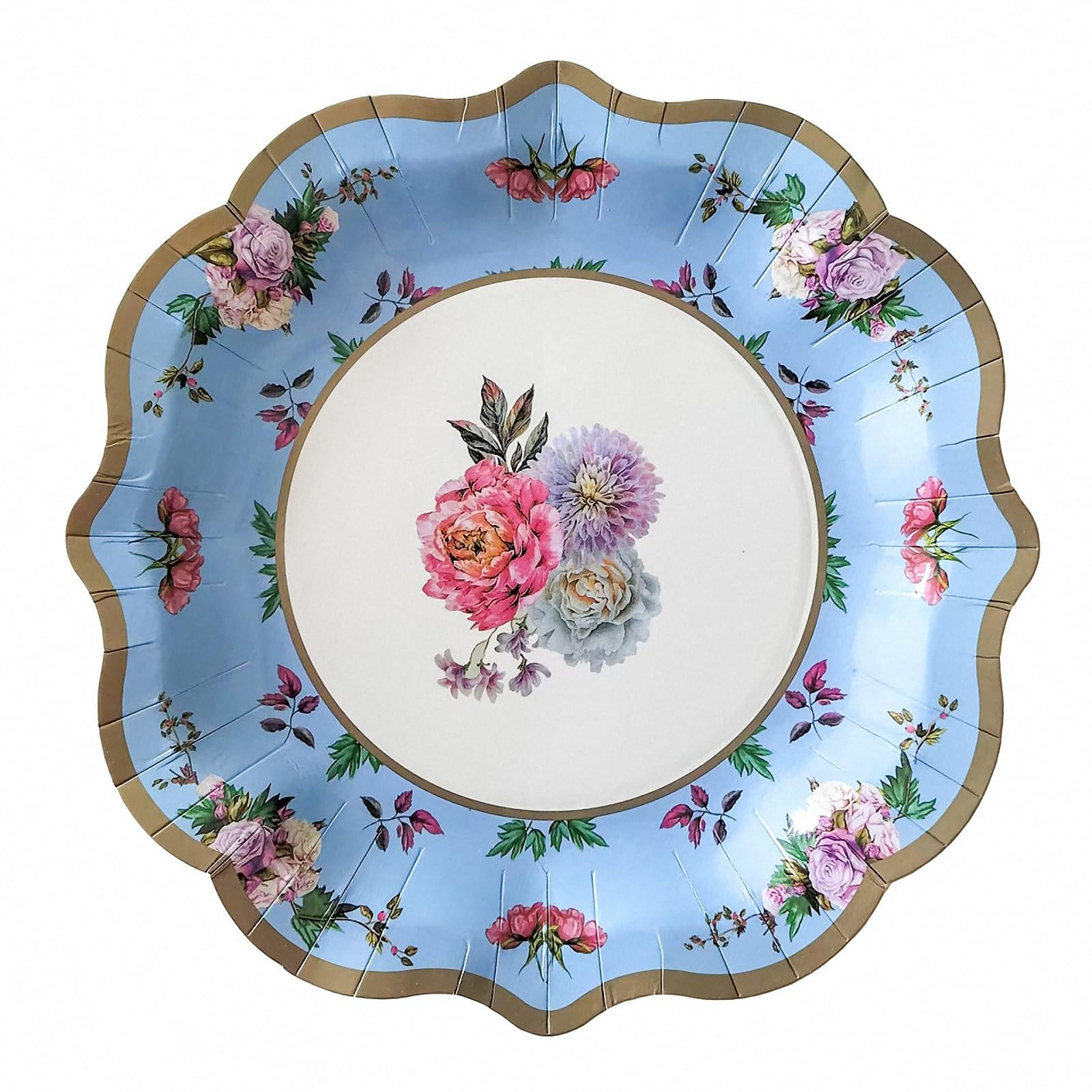 Assiettes en papier multi-tailles par 40 pour gâteaux et desserts individuels