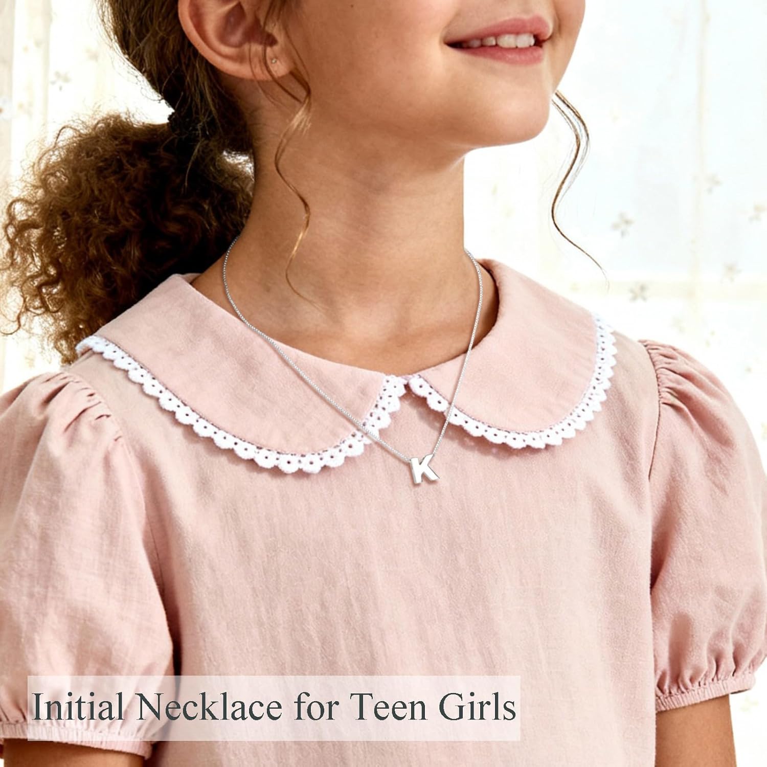 CANDYFANCY Initial Necklace 925 Sterling Silver Letter Pendant Personalized 26 Alphabet Necklace for Women Men A-Z - Image 4